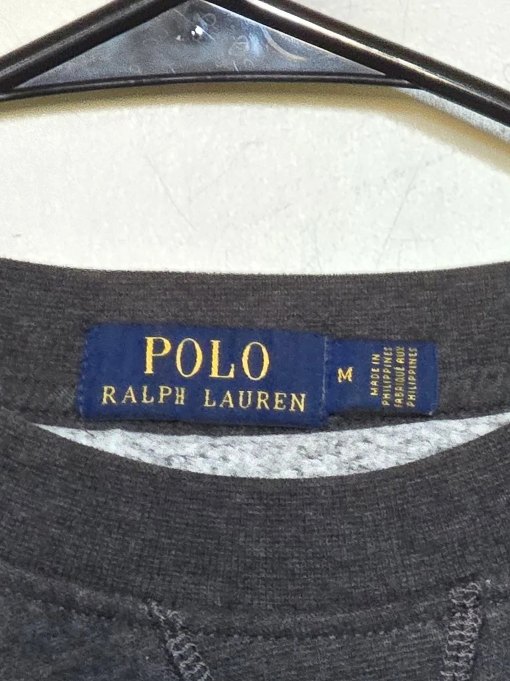 Polo by Ralph Lauren Charcoal Crewneck Sweatshirt with Polo Bear Graphic